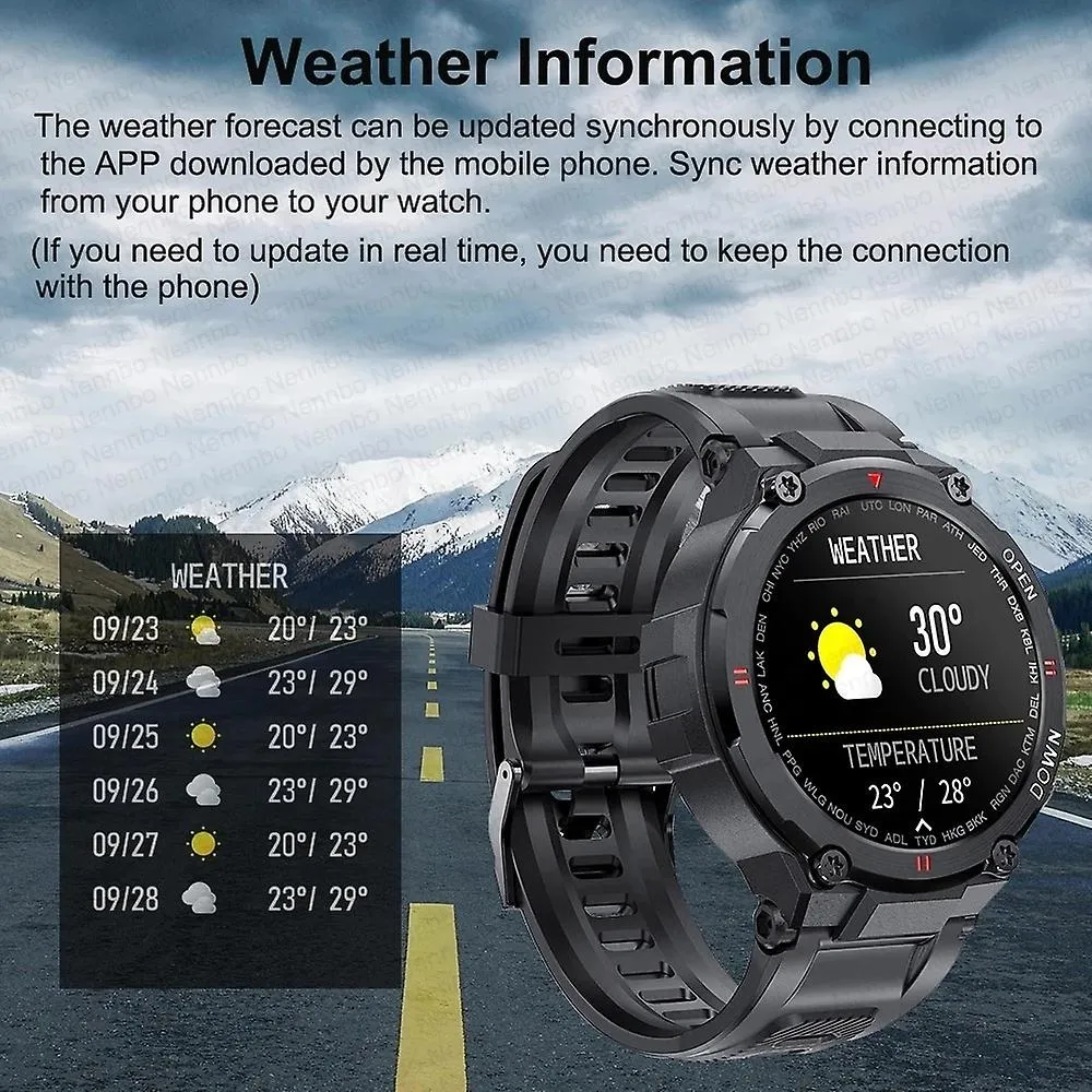 Watches sports smart watch men bluetooth call music playback heart rate smart watches black