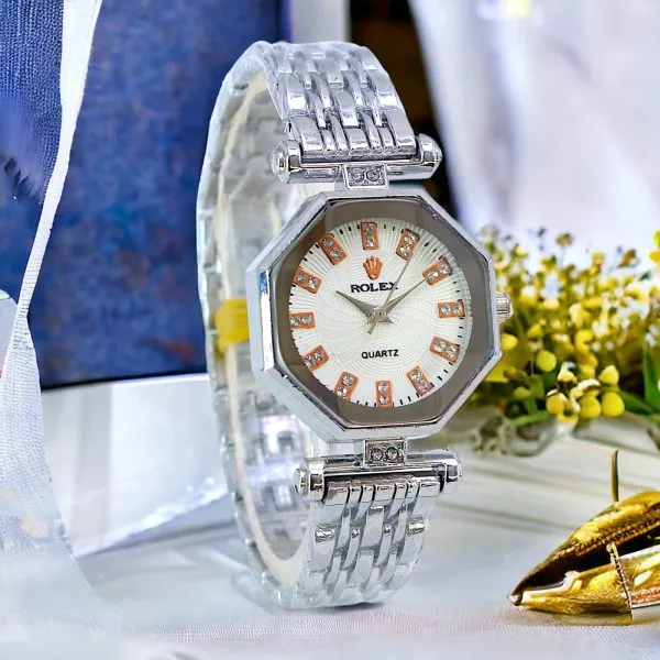 (without Box) Rolex Heavy Ladies Jewellery Women’s Quartz Wristwatch