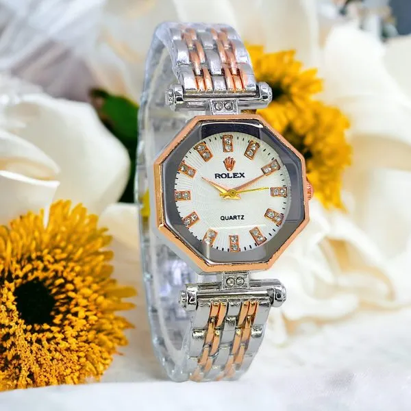 (without Box) Rolex Heavy Ladies Jewellery Women’s Quartz Wristwatch