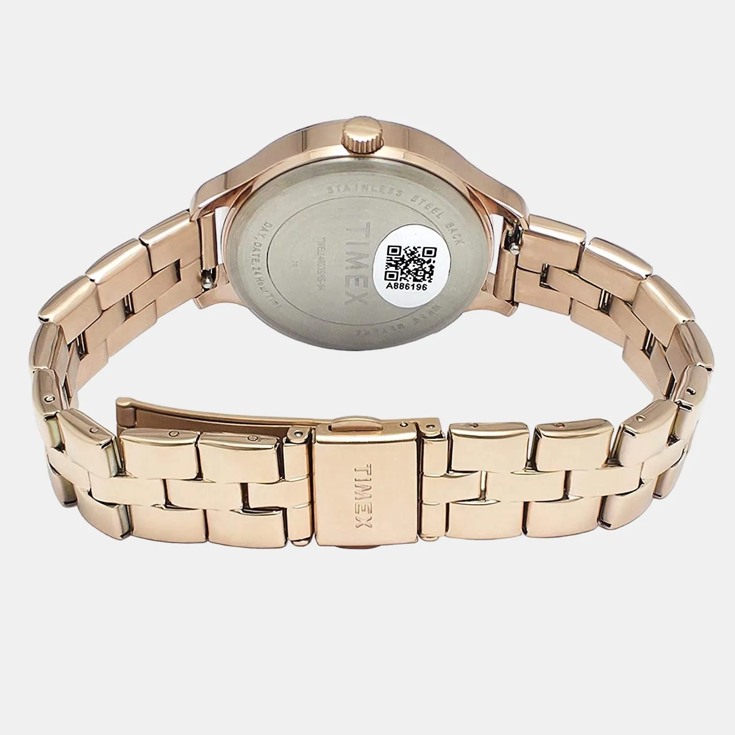 Women Rose Gold Analog Stainless Steel Watch TWEL14803
