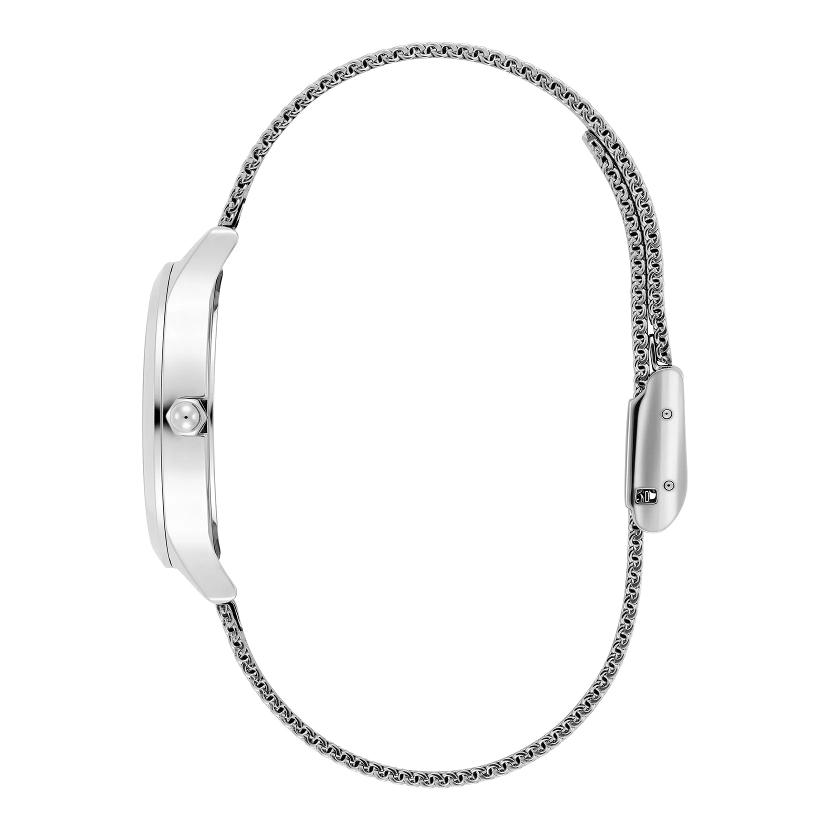 Womens Olivia Burton Silver/Gold Wonderlust Mesh Watch