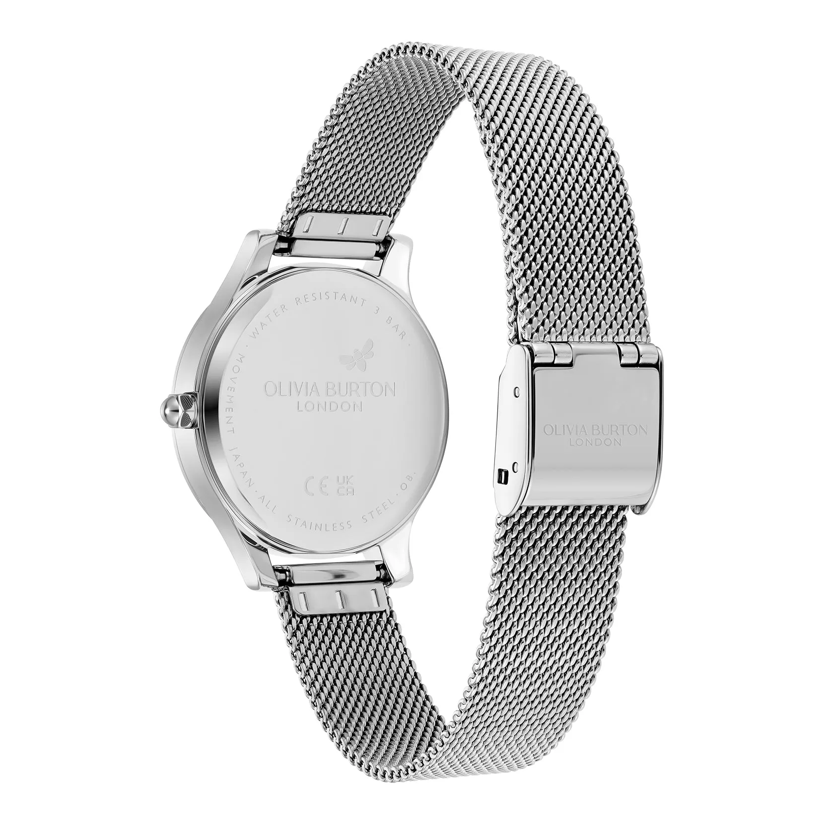 Womens Olivia Burton Silver/Gold Wonderlust Mesh Watch