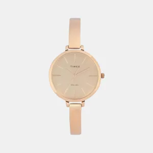 Women's Rose Gold Analog Stainless Steel Watch TWEL12803