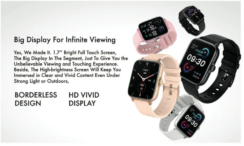 Yolo Watch Pro Bluetooth Calling 1.7ƒ?� HD Display Smartwatch